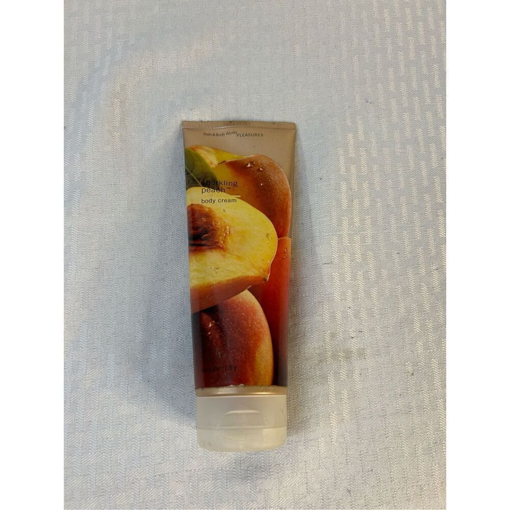 Bath Body Works Sparkling peach body cream 8oz opened‎